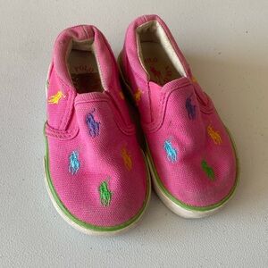 Polo Ralph Lauren toddler girls slip on shoes Size 5